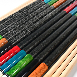 Stecca da Biliardo Americana Professionale in Due Pezzi, 58 Pollici, 20 Once, Punta da 12,5mm, Impugnatura in Lino Stampato, Stecca da Snooker TP-C4829-BK - Product Image 4