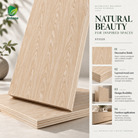 Contreplaqué recouvert de placage de chêne blanc crème Jinbase XT2225, qualité E0, 1220x2440mm, bois de teck massif pour meubles et panneaux intérieurs