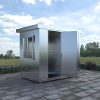 Afrique du sud portable boîte mobile garde maison malaisie préfabriqué cabine de sécurité en acier inoxydable