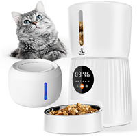 Distributeur automatique intelligent de nourriture pour animaux de compagnie Tuya vidéo Wifi App Control distributeur 4L avec caméra mangeoire automatique pour chats