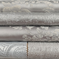 Nappe Jacquard damassé classique métallisé irisé Sequin Floral or brocart nigérian maison déco rideau occultant tissu