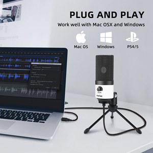 <span class=keywords><strong>FIFINE</strong></span> <span class=keywords><strong>K669</strong></span> Micrófono de grabación de estudio con cable PC de escritorio Micrófono de podcasting Micrófono de condensador profesional con cancelación de ruido XLR - Product Image 3