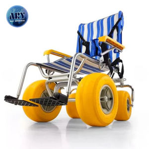 ARY MEDICAL Todo Terreno Manual Silla de ruedas de playa Carro acuático con neumáticos de globo para aventuras de arena y mar - Product Image 1