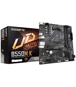 GIGABYTE B550M K AM4 AMD <span class=keywords><strong>B550</strong></span> ไมโครATX เมนบอร์ดคู่ M.2 SATA 6 Gb/s USB 3.2 Gen 1 Realtek GbE LAN PCIe <span class=keywords><strong>4.0</strong></span> - Product Image 1