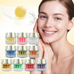 Crème Correctrice Anti-Taches à Perles de Rétinol Jaune et Curcuma Éclaircissante Anti-Âge Hydratant Visage en Capsules Guangdong Normal - Product Image 2