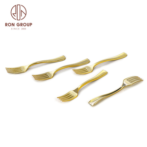 Fourchettes écologiques pour Restaurant de luxe, ensemble de couverts Rose <span class=keywords><strong>argent</strong></span> en vrac or <span class=keywords><strong>fourchette</strong></span> en <span class=keywords><strong>plastique</strong></span> jetable pour fête de mariage - Product Image 6