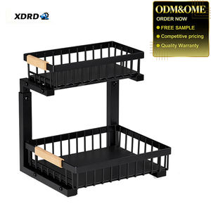 Organiseurs et rangements sous l'évier, panier coulissant à 2 niveaux, étagère sous l'évier réglable en hauteur - Product Image 1