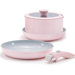 Ensemble de <span class=keywords><strong>casseroles</strong></span> et poêles en aluminium forgé OEM Homemory Classics Series, 5 pièces, avec poignée <span class=keywords><strong>amovible</strong></span>, vente en gros - Product Image 2