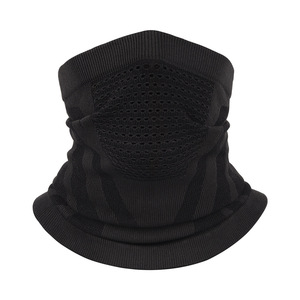 Qianqianwo Neck Warmer Seamless Knitted Breathable Face Mask Outdoor Cycling Ski Sports Unisex Adult Stripe Pattern - Product Image 5