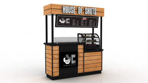 Hot Sale Mobile Hot Dog Cart Street Food Vitrine Modernes Design Trolley Champagner Display zum Verkauf - Product Image 5