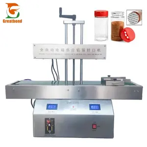 Factory Low Price Height 10-300mm Bottle Cap Oil Plastic Jar Can Small Magnetic Aluminum Foil Induction Sealing Machine For Sale