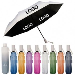 Promotional Mini Folding High Quality Automatic Pocket Umbrella with logo Printing - Product Image 6