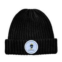 Bonnet de golf tricoté côtelé personnalisé avec motifs de dessins animés et de lettres Impression numérique Tissu commun pour les voyages