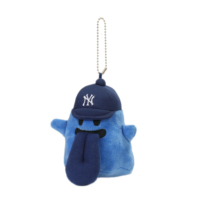Porte-clés en peluche monstre bleu mignon, breloque de sac brodée, poupée en peluche pour accessoire de mode ou cadeau