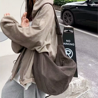 Sac bandoulière Colefa personnalisé avec logo, style hip-hop, unisexe pour étudiants, sac rétro en toile type dumpling