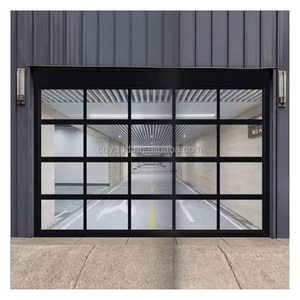 Portes <span class=keywords><strong>de</strong></span> <span class=keywords><strong>garage</strong></span> sectionnelles en verre personnalisées Norton, portes <span class=keywords><strong>de</strong></span> <span class=keywords><strong>garage</strong></span> en aluminium, portes automatiques résidentielles, volets roulants tendance <span class=keywords><strong>pour</strong></span> villa - Product Image 6