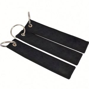 ZXX266 Custom Design Blank Logo Flight Woven Jet Tag Fabric <b>Key</b> <b>Chain</b> Anime Embroidered Keychain Anime Woven Keychain - Product Image 4