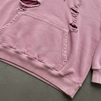 ES Sweat à capuche personnalisé 100% Coton délavé à l'acide et au sel, effet vieilli, avec motifs graphiques imprimés de créateur, Printemps, Unisexe, Coupe oversize décontractée, Boxy