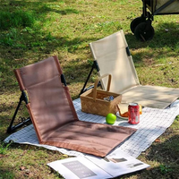 Hangrui ODM/OEM Tapis de plage moderne léger et pliable avec support dorsal et cadre en aluminium, mobilier d'extérieur avec rangement pour repas