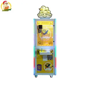 Kapalı eğlence lastik ördek dükkan itme oyuncak pençeli vinci oyun makinesi