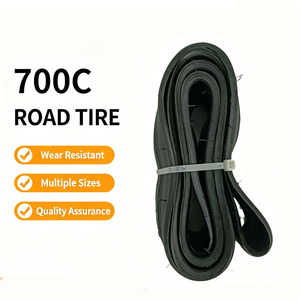 Neumáticos de bicicleta de tamaño completo 700c, 23-45 pulgadas, neumáticos de bicicleta de <span class=keywords><strong>carretera</strong></span>, caucho negro, <span class=keywords><strong>700x25</strong></span>, accesorios para neumáticos de bicicleta - Product Image 1