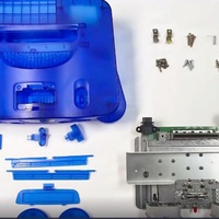 NOUVEAU Boîtier de remplacement rétro N64 pour manette filaire, 11 couleurs, coque ABS translucide