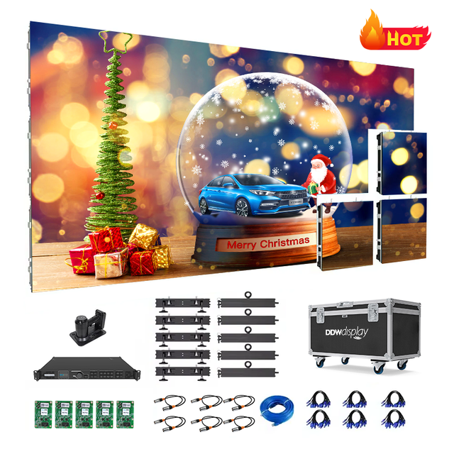 HD Waterproof High Brightness 5000cd/m LED Screen P2.6/P2.9/P3.91 Movable Video Wall Rental Stage Indoor/Outdoor Display High
