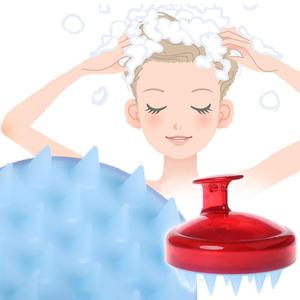 Silicone Dandruff Brush Hair Growth Brush Head Scrubber Hair Scalp Massager <b>Shampoo</b> Brush - Product Image 2