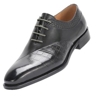 Chaussures habillées en cuir pour hommes, style Oxford, à talon bas, respirantes, avec blocs de couleur, grandes tailles 38 à 47 - Product Image 5