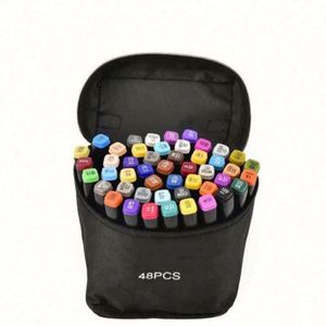 Juego de Marcadores Artísticos de Doble Punta, a Base de Alcohol, 80 Colores, No Borrables, Marca Usa Mairun, para Niños y Adultos, para Colorear, Dibujar y Pintar - Product Image 1