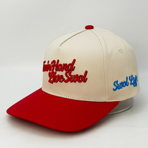 Personalizado 3D Puff bordado logotipo Gorras Snapback Golf Hat estruturados camionista Bonés dois tons Baseball Cap - Product Image 3