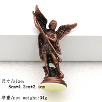 Statue de Saint Michel Archange, Saint Archange vainquant Satan, figurines religieuses, sculpture de collection, figurines catholiques