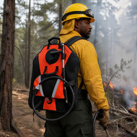 Pulvérisateur à dos flexible de 20 L pour la lutte contre les incendies forestiers avec pompe manuelle et équipement de suppression d'incendie