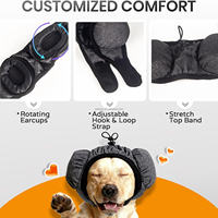 Protège-oreilles anti-bruit pour chien, couvre-oreilles rembourrés doux pour animaux de compagnie pour la protection contre les grondements, les feux d'artifice et la toilettage