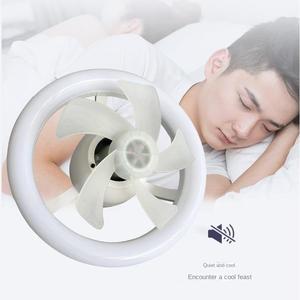 Ventilador de techo regulable E27 E26 con luz, ventilador sin aspas de 3 velocidades con control remoto, 30W 40W 50W, portalámparas LED RGB para ventilador. - Product Image 5