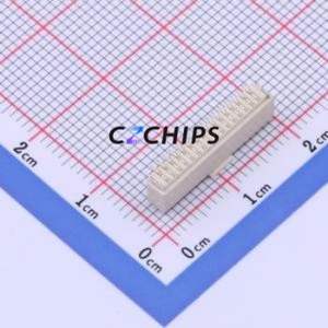 HC-1.0-16PLT Wire-to-Board Pin Header SMD,P=1mm Connector 1x16P 1mm Vertical Mount SH - Product Image 2