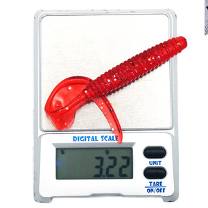 Señuelo suave en forma de hoz de 10 cm y 3.2 g con borde grueso y cola única para pesca de lubina en agua dulce, cebo artificial de PVC - Product Image 2