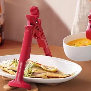 En gros 1 pièce Pince anti-brûlure en silicone pour cuisine, pour assiettes, bols, plats et casseroles, et pour la manipulation de vaisselle chaude en extérieur - Product Image 1