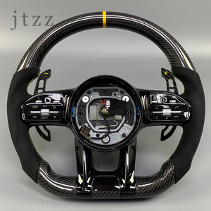 Volante de Fibra de Carbono Resistente y Duradero para <span class=keywords><strong>Mercedes</strong></span> Benz <span class=keywords><strong>AMG</strong></span> a C CLA GLA GLB GLC <span class=keywords><strong>GLE</strong></span> GLS <span class=keywords><strong>43</strong></span> 63 - Product Image 1