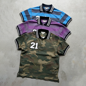 เสื้อเชิ้ตแขนสั้นสไตล์วินเทจสำหรับฤดูร้อน ผ้าฝ้าย 100% ติดกระดุม ปักโลโก้ สำหรับผู้ชาย - Product Image 4