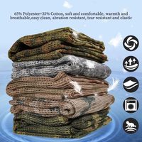 Écharpe tactique longue en maille jacquard imprimée camouflage multi-cam pour la chasse automne-hiver