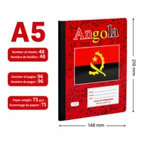 Cahier d'exercices agrafé format standard Ghana, personnalisable avec logo, pour usage quotidien des étudiants – Vente chaude directe usine
