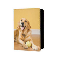 Protège-Passeport Personnalisé avec Photo – Housse de Voyage Anti-Perte pour Animaux, Famille, Photos, Cartes d'Identité, Visas et Billets d'Embarquement à l'Aéroport