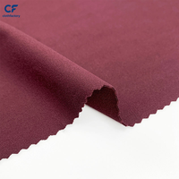 Tissu maillé épais personnalisé 280 GSM en mélange polyester élasthanne, réactif à la chaleur, pour vêtements de sport, tenues décontractées et loungewear, uni, pour filles