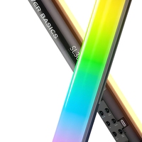 SL30 Baguette lumineuse portable magnétique RGB rechargeable, bâton lumineux vidéo RGBW avec mode musique pour l'éclairage photographique