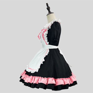 Cute Maid Outfit Japanese Lolita Anime Costume Short Sleeve Polyester Dress For Role Playing Game Summer 2024 - Product Image 2