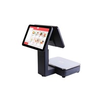 Registratore di Cassa Sinco Y7 con Doppio Schermo, Sistema Operativo Windows, Processore Intel I5, Risoluzione 1366x768, Macchina All-in-One con Bilancia e AI