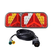Nouveaux feux arrière LED pour camions et remorques homologués E Mark avec connecteur 5 broches, lentille PC, 12/24V, durée de vie de 50 000 heures pour la rénovation/amélioration