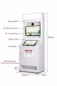 Machine de photomaton à écran plein écran commercial avec imprimante à écran tactile et écran réglable pour les espaces publics - Product Image 3