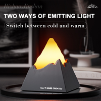 Diffuseur d'air sans eau en plastique écologique, portable, en forme de pyramide, avec lumière LED, grande capacité, personnalisable en gros